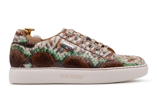 Multicolor python sneakers