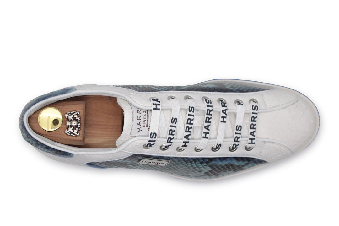Python leather sneakers