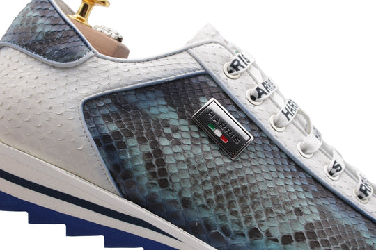 Python leather sneakers