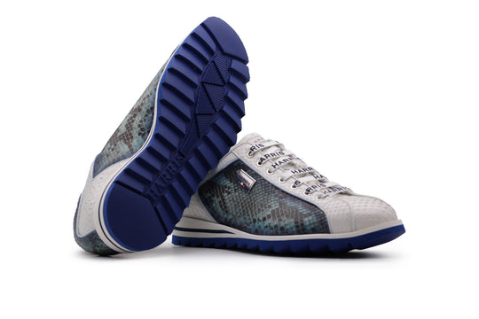 Python leather sneakers