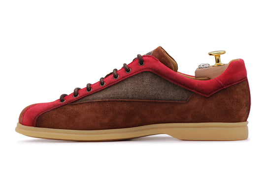 Sneakers destrutturata in suede