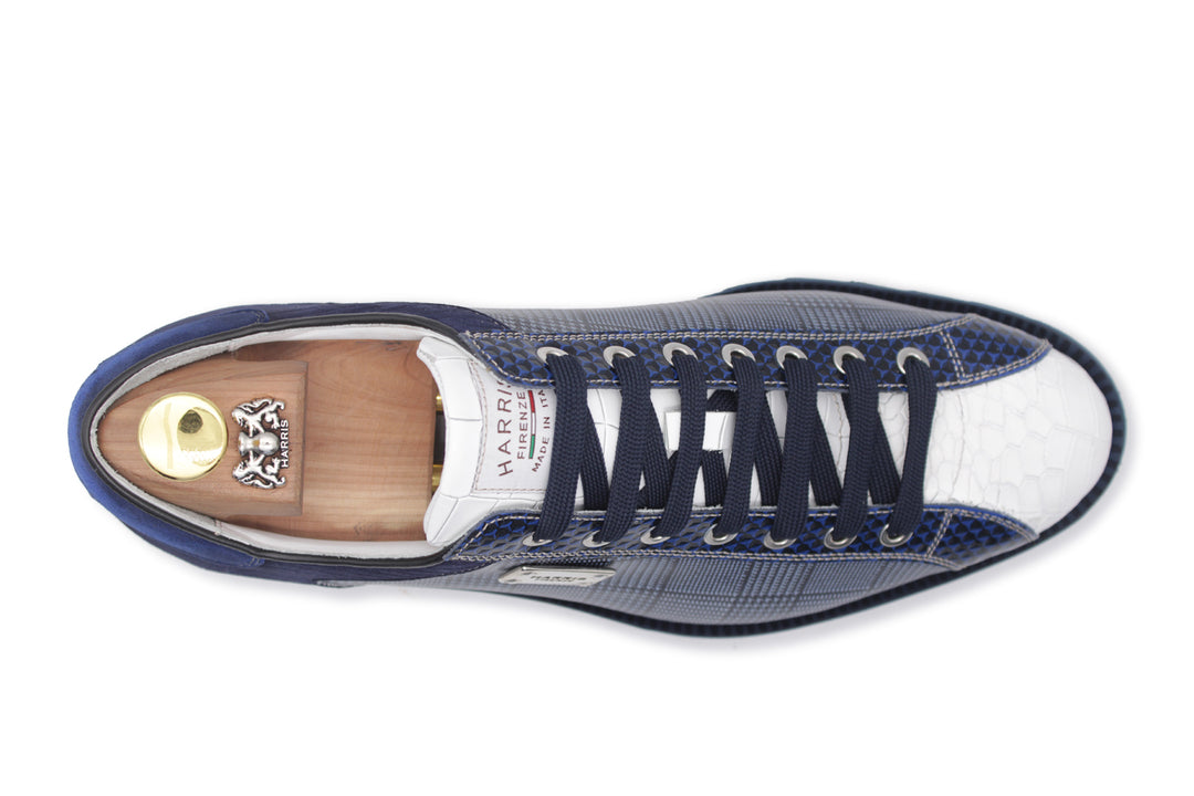 2817 Zapatillas Tweed y Coco – Azul