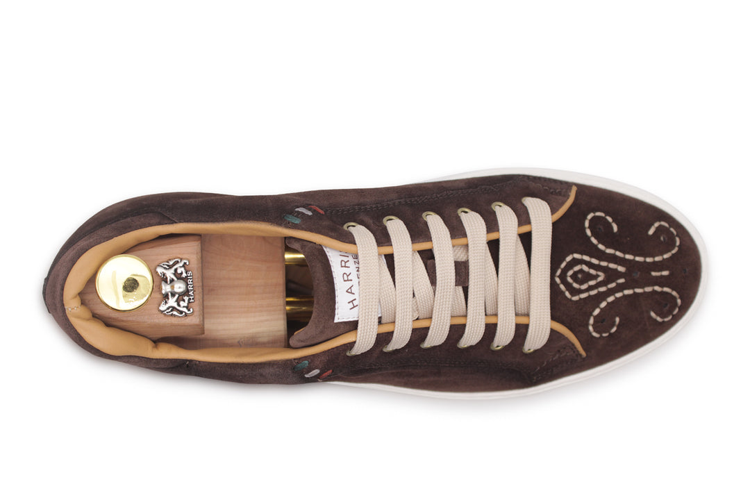 Baskets en daim London – Testa di Moro