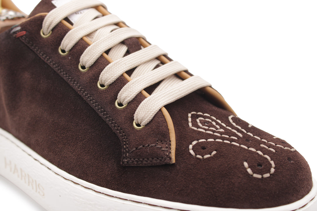 Baskets en daim London – Testa di Moro