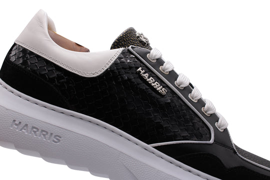 Premium leather sneakers with Evoluzione sole
