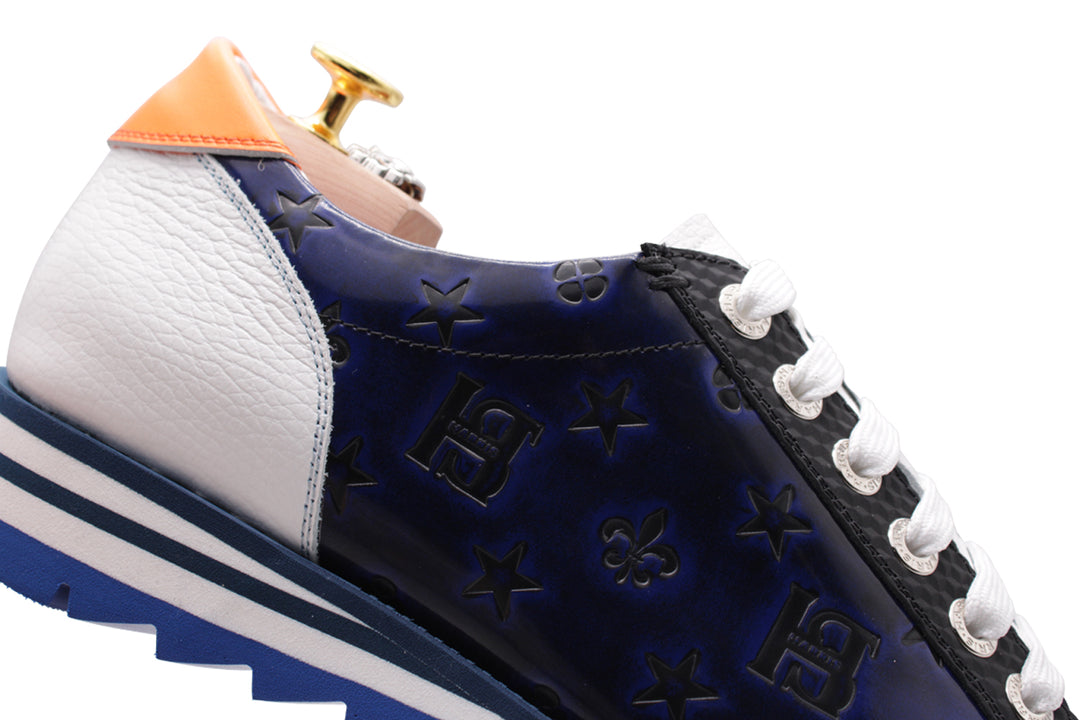 Sneaker In Pelle Con Stampa Monogram