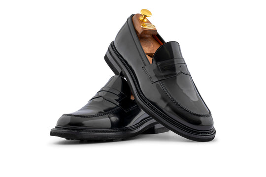 Mocassino in pelle spazzolata